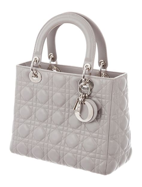 lady dior grey london|medium lady dior bag price.